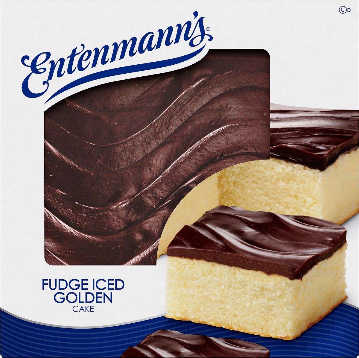 slide 3 of 10, Entenmann's Fudge Iced Golden Cake, 19 oz, Iced Cake, Box, 1 ct