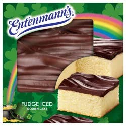 Entenmann's Fudge Iced Golden Square Cake 19 Oz