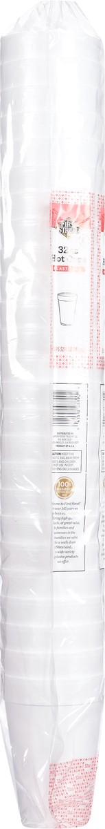 slide 3 of 12, Cb02 First Street Cup Foam White 32 Oz Space Saver (BULK), 25 ct