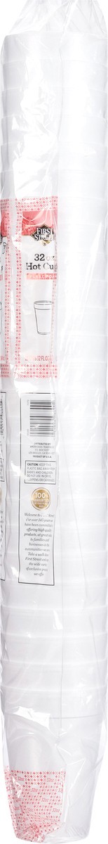 slide 12 of 12, Cb02 First Street Cup Foam White 32 Oz Space Saver (BULK), 25 ct