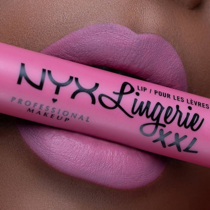 slide 2 of 8, NYX Professional Makeup Lip Lingerie XXL Liquid Lipstick Pushed Up, 0.13 fl oz
