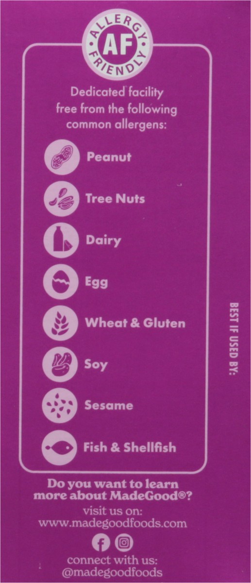 slide 4 of 9, MadeGood Crunchy Chocolate Drizzled Birthday Cake Flavor Oat Bites 5 - 0.85 oz Packs, 4.25 oz