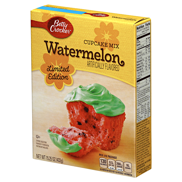 slide 1 of 1, Betty Crocker Limited Edition Watermelon Cupcake Mix, 15.25 oz