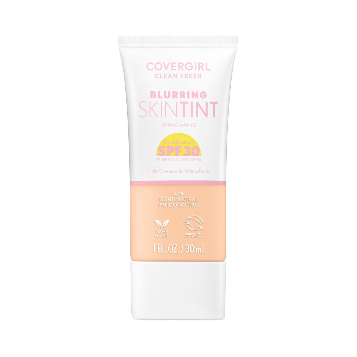 slide 1 of 1, COVER GIRL Covergirl Clean Fresh Blurring Skin Tint, Spf 30, Light Neutral, 1 ct