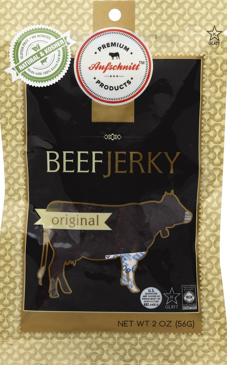 slide 3 of 3, Aufschnitt Beef Jerky Strips - Original, 2 oz