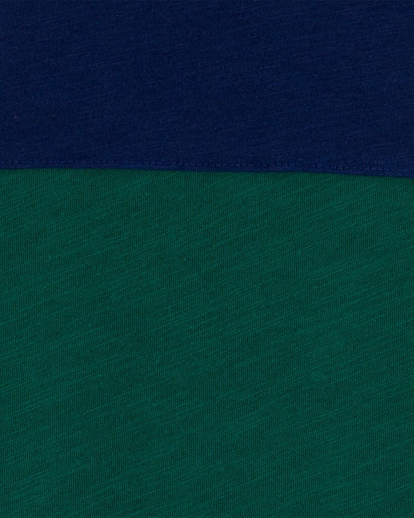 slide 2 of 2, Carter's Kid Colorblock Jersey Tee Green/Yellow 14, 1 ct