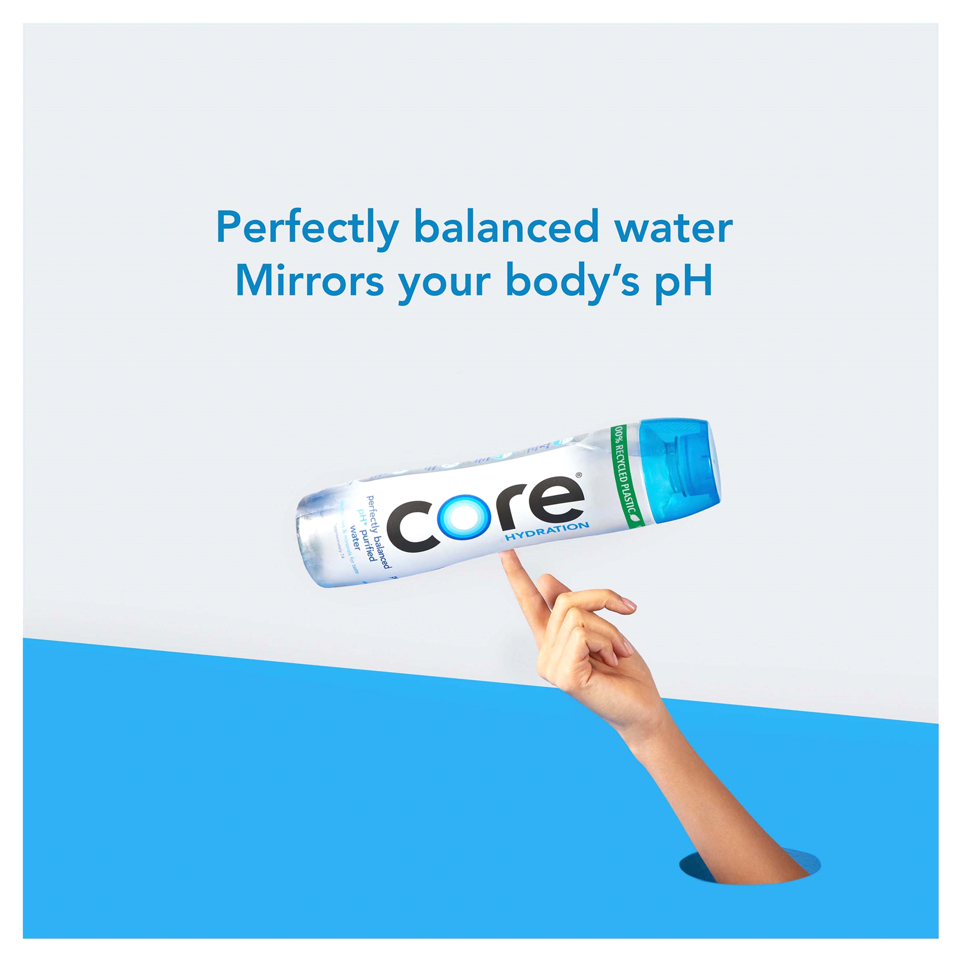 slide 13 of 29, Core Hydration 6 Pack Perfectly Balanced Water 6-30.4 fl oz Bottles, 6 ct; 30.4 fl oz