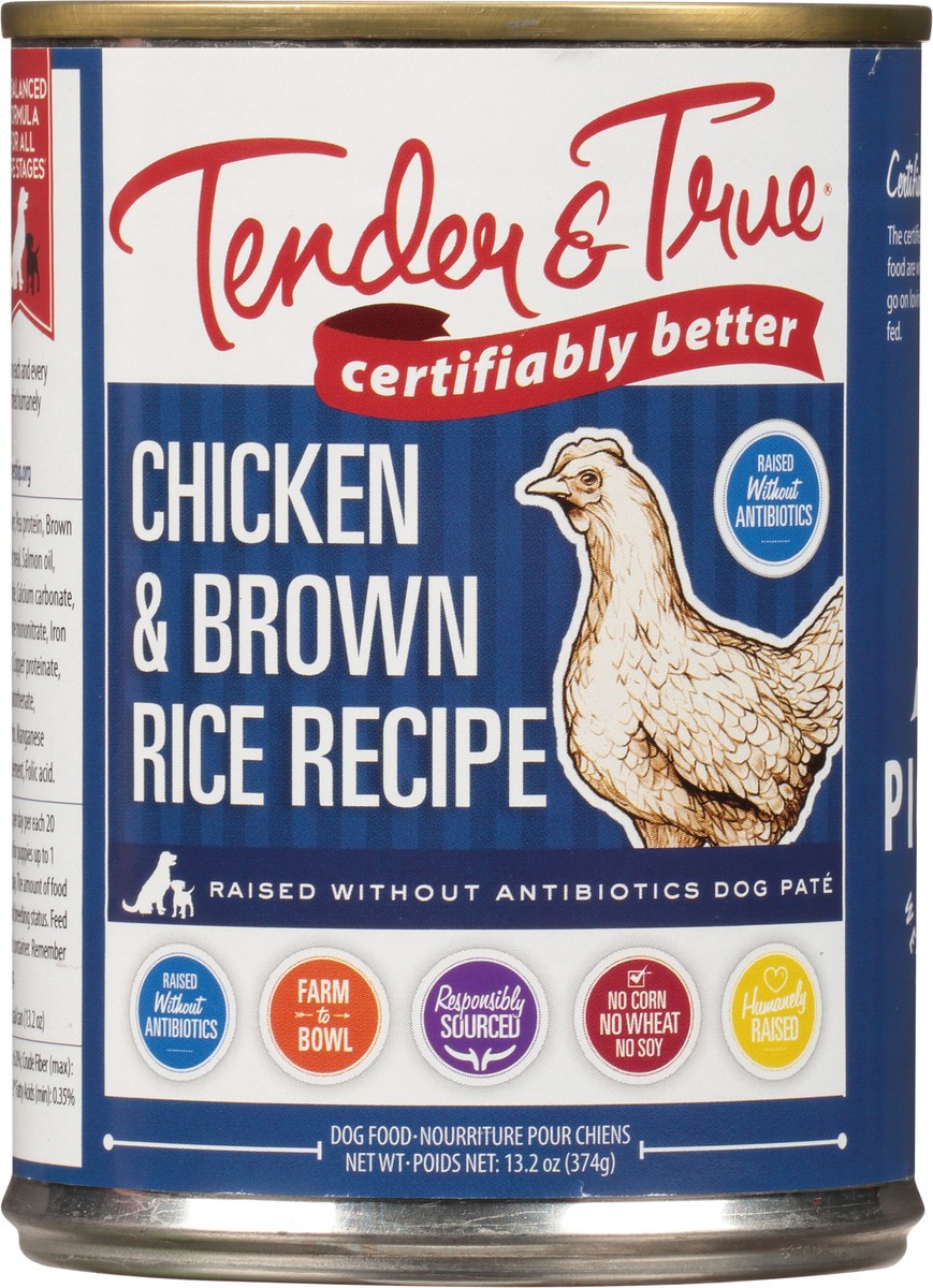 slide 12 of 14, Tender & True Chicken & Brown Rice Recipe Dog Food Pate 13.2 oz, 13.2 oz
