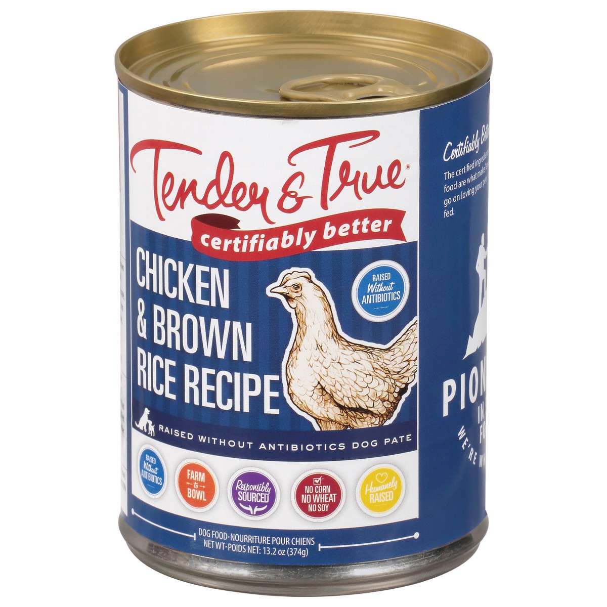 slide 5 of 14, Tender & True Chicken & Brown Rice Recipe Dog Food Pate 13.2 oz, 13.2 oz