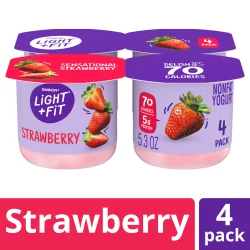 Light + Fit Nonfat Gluten-Free Strawberry Yogurt