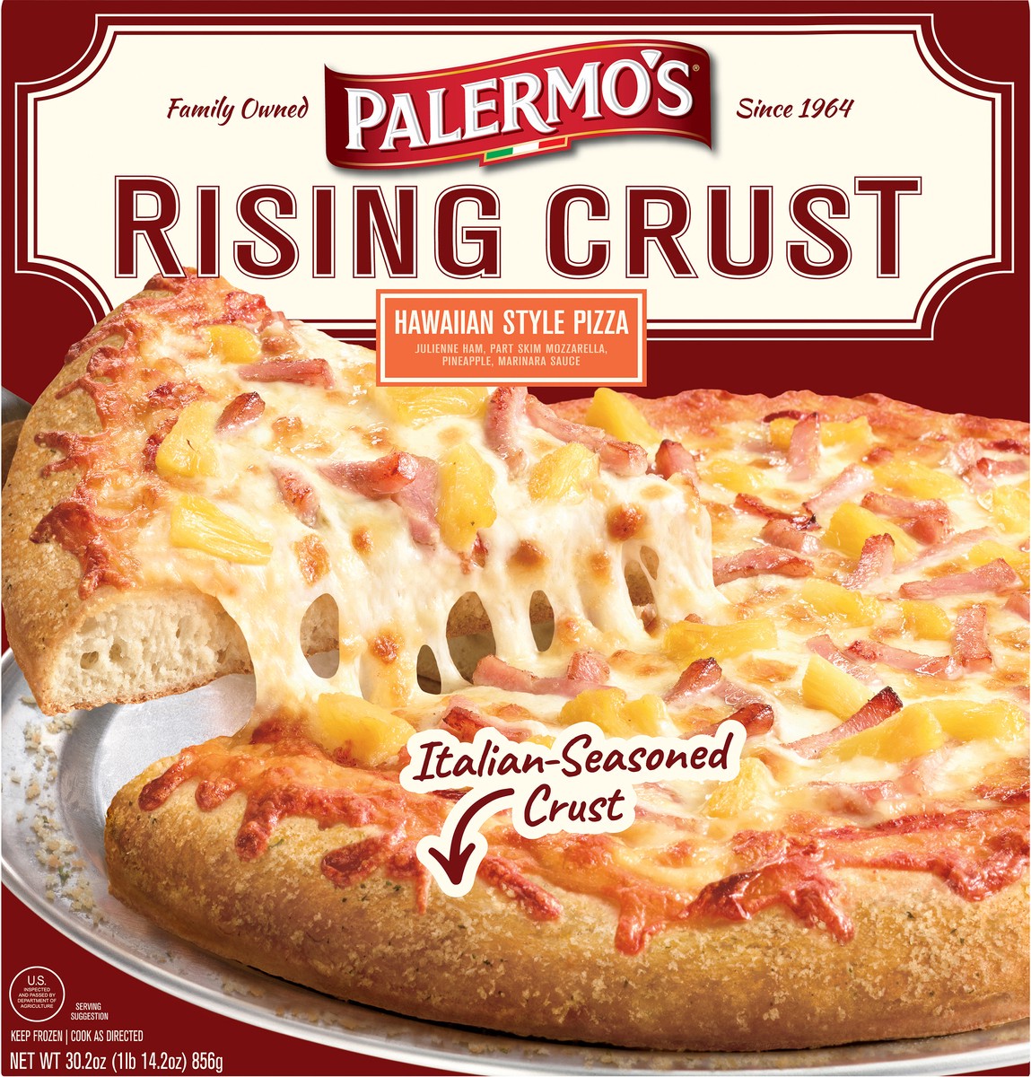 slide 6 of 11, Palermo's Pizza, Rising Crust, Hawaiian Style, 30.2 oz