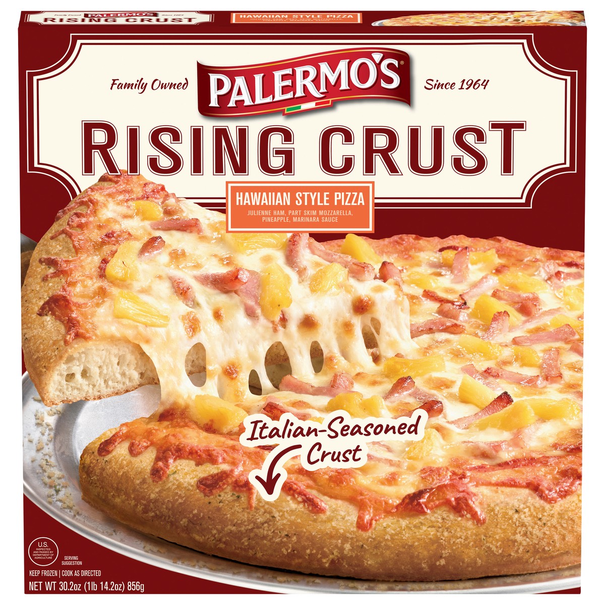 slide 8 of 11, Palermo's Pizza, Rising Crust, Hawaiian Style, 30.2 oz