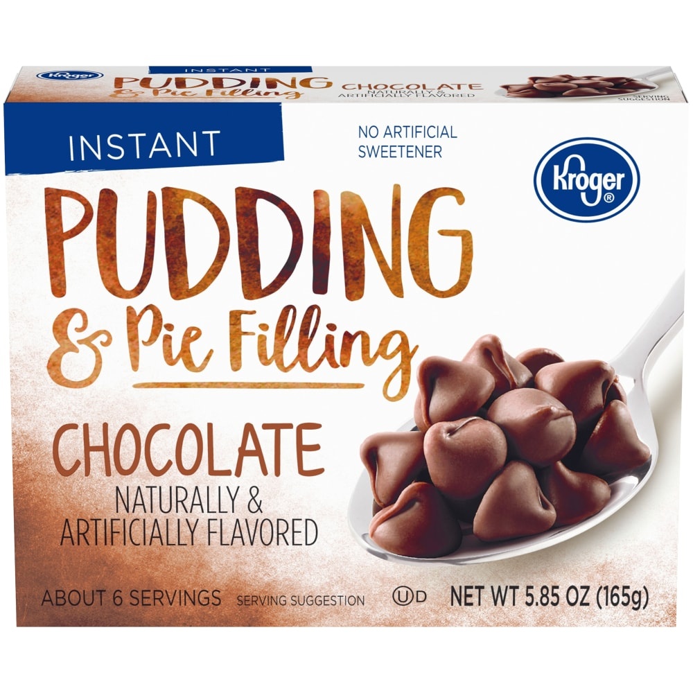 slide 1 of 1, Kroger Instant Chocolate Flavored Pudding And Pie Filling, 5.85 oz