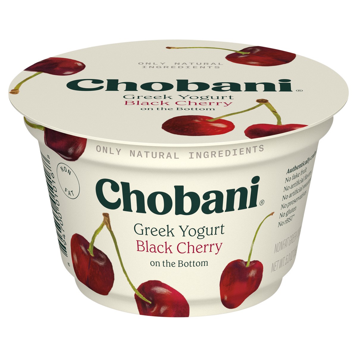 slide 1 of 9, Chobani Yogurt, Nonfat, Greek, Black Cherry, 5.3 oz
