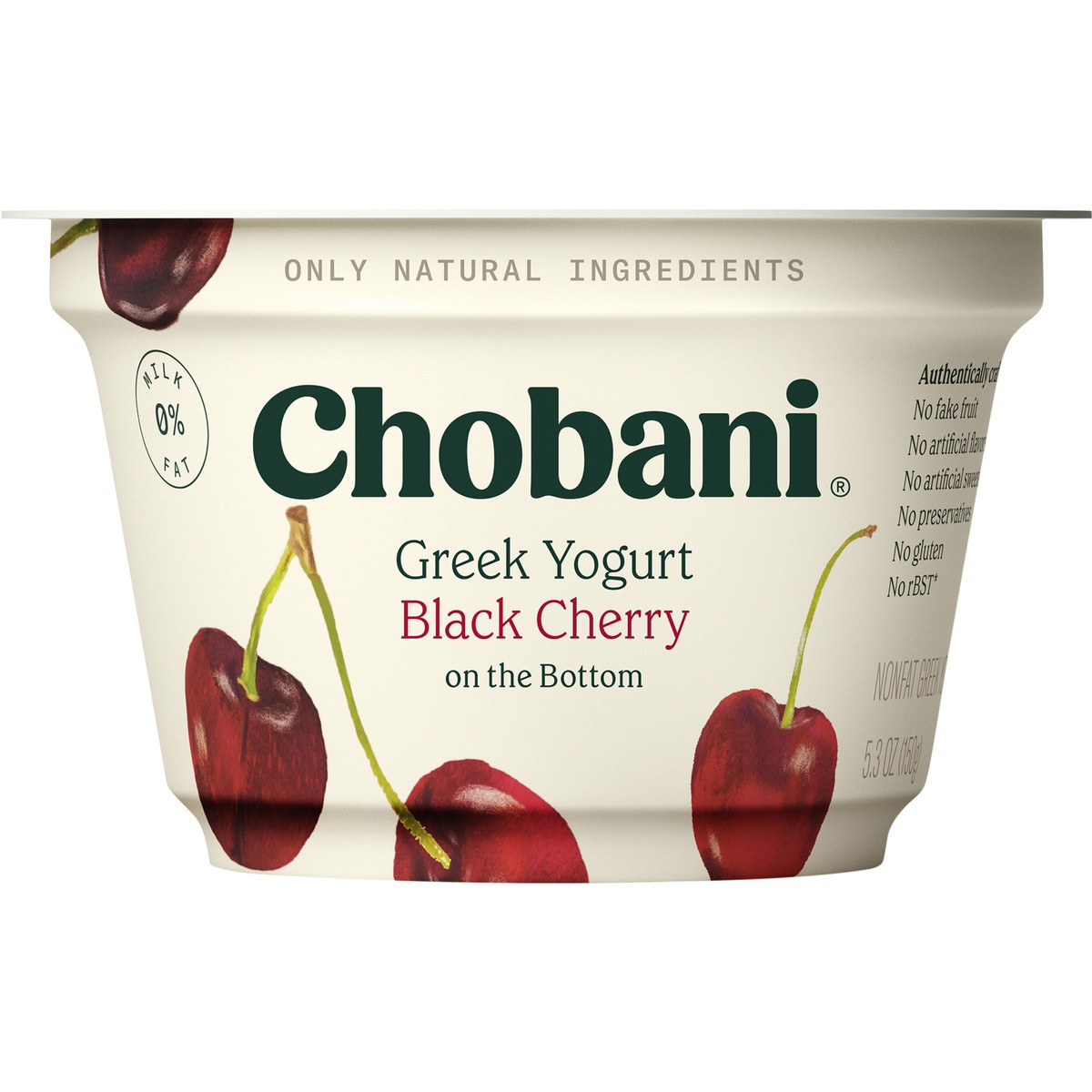 slide 8 of 9, Chobani Black Cherry On The Bottom Greek Yogurt, 5.3 oz