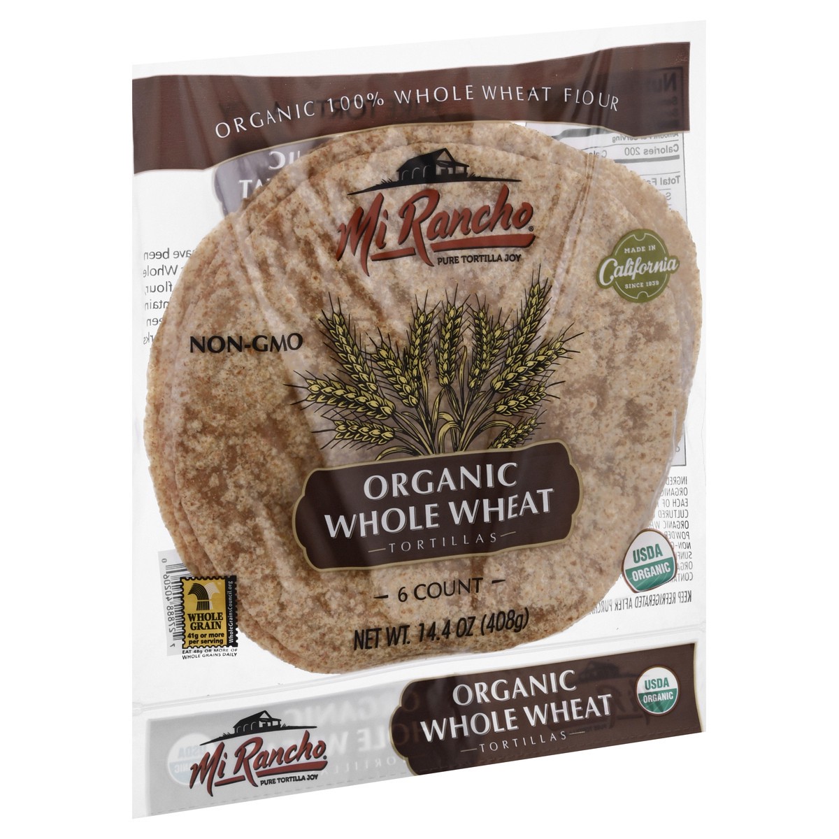 slide 2 of 10, Mi Rancho Organic 100% Whole Wheat Tortillas, 14.4 oz