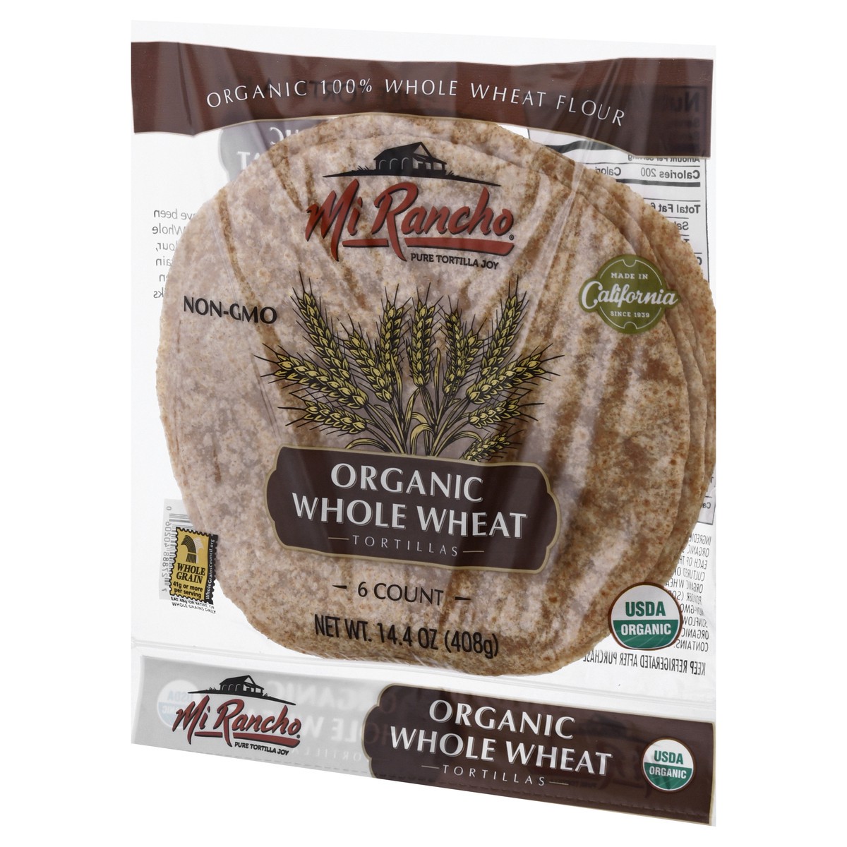 slide 3 of 10, Mi Rancho Organic 100% Whole Wheat Tortillas, 14.4 oz