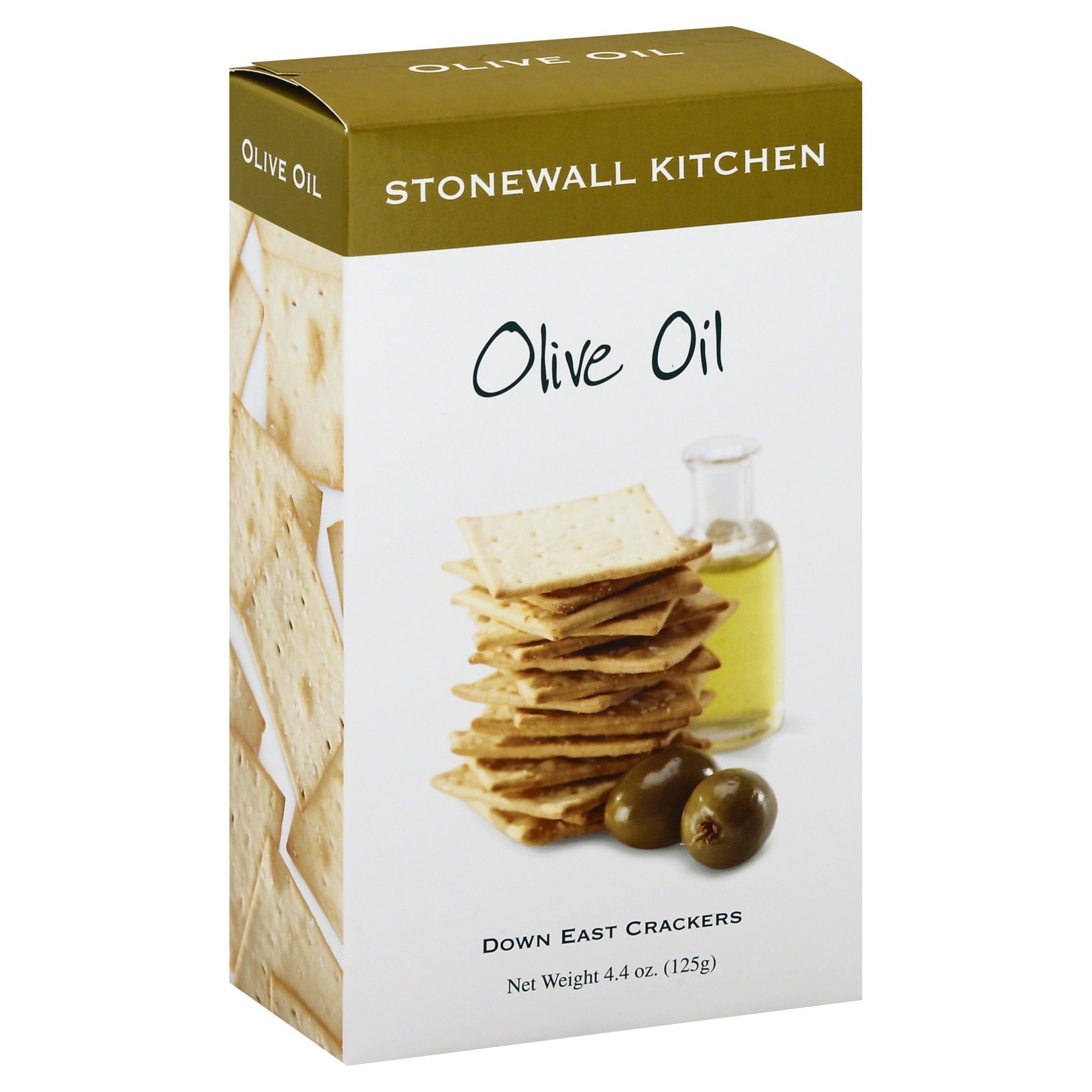 slide 1 of 1, Stonewall Kitchen Olive Oil Down East Crackers, 4.4 oz