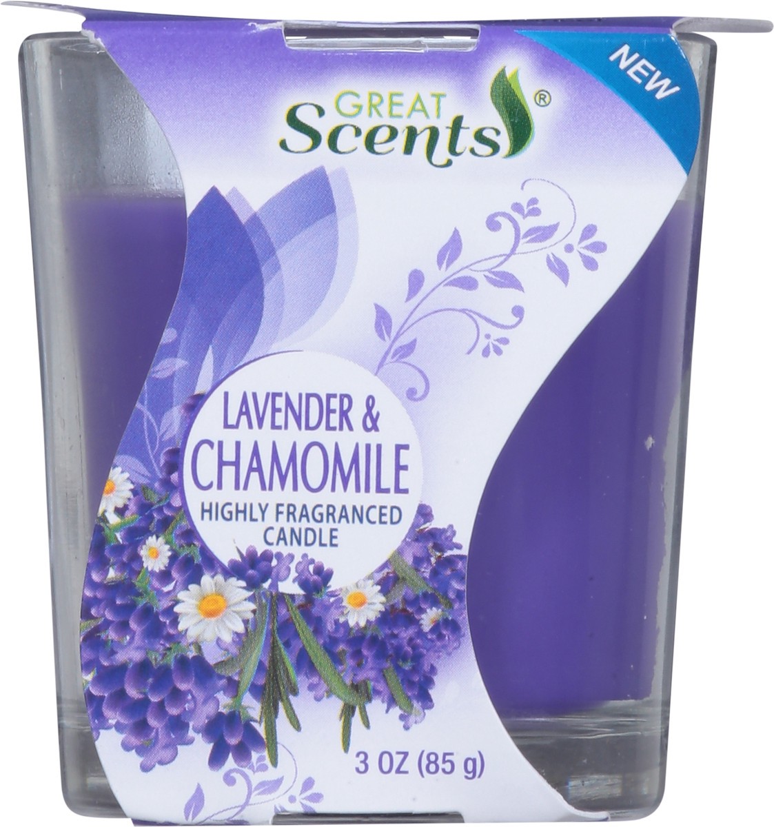 slide 12 of 13, Great Scents Highly Fragranced Lavender & Chamomile Candle 1 ea, 1 ct