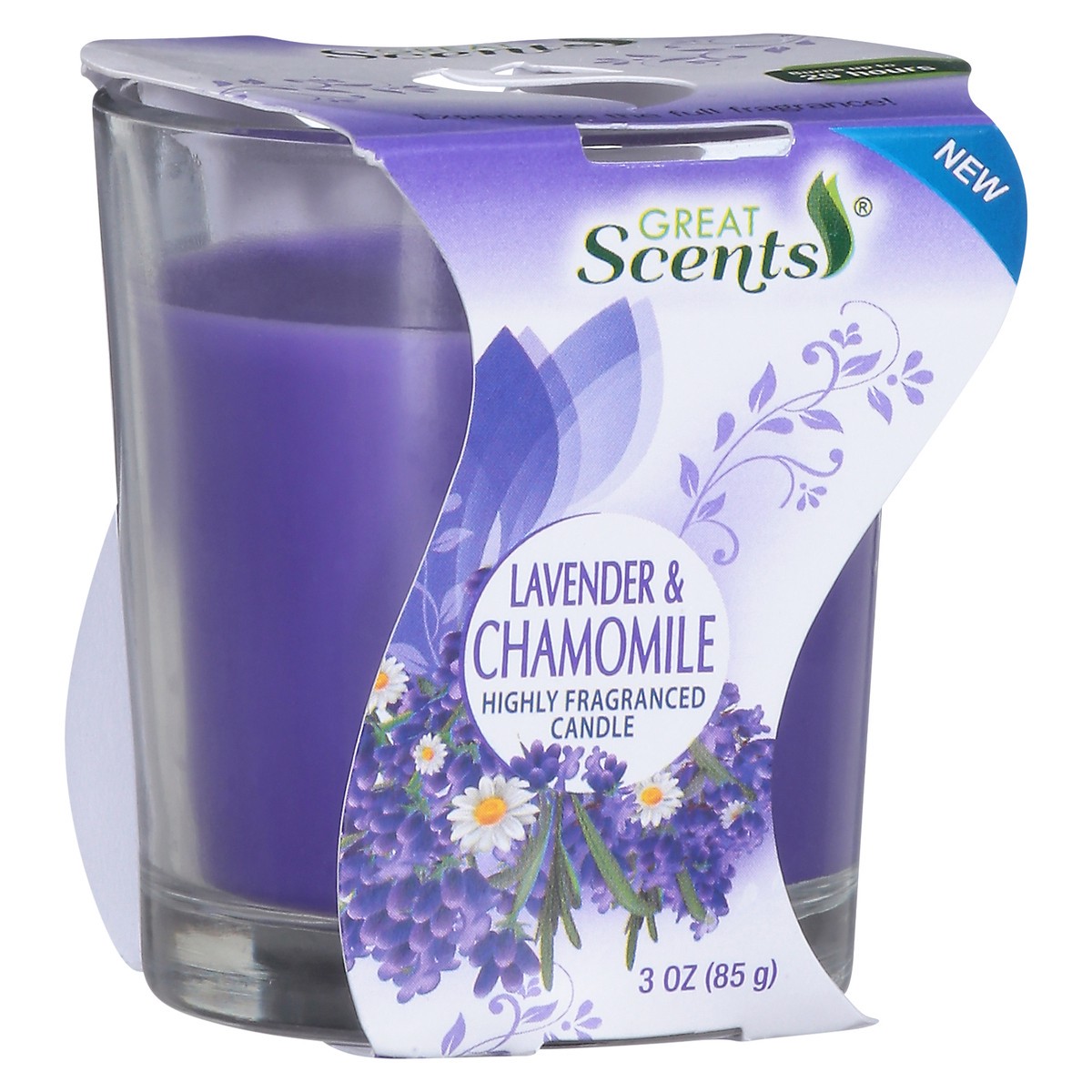 slide 6 of 13, Great Scents Highly Fragranced Lavender & Chamomile Candle 1 ea, 1 ct