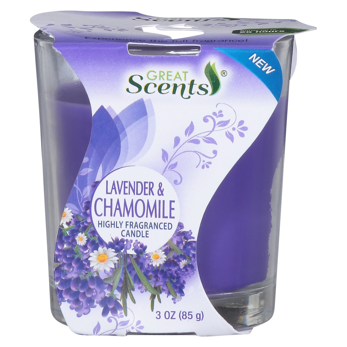 slide 1 of 13, Great Scents Highly Fragranced Lavender & Chamomile Candle 1 ea, 1 ct