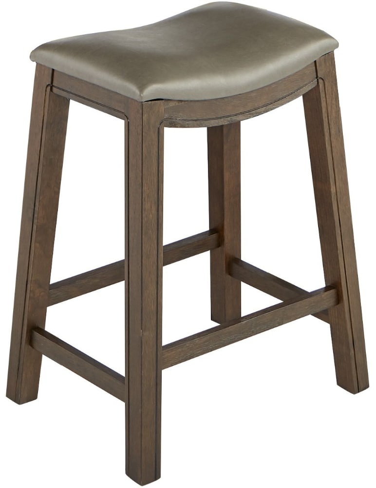 slide 1 of 1, HD Designs Grayson Saddle Stools - Brown, 2 ct