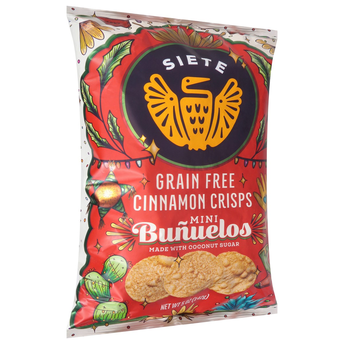 slide 8 of 9, Siete Grain Free Cinnamon Crisps Bunuelos Mini 5 oz, 5 oz