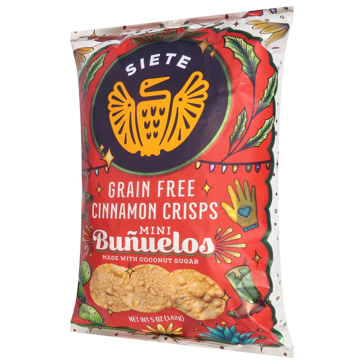 slide 7 of 9, Siete Grain Free Cinnamon Crisps Bunuelos Mini 5 oz, 5 oz