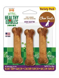 Nylabone Healthy Edibles Dog Small Bones Variety Pack
