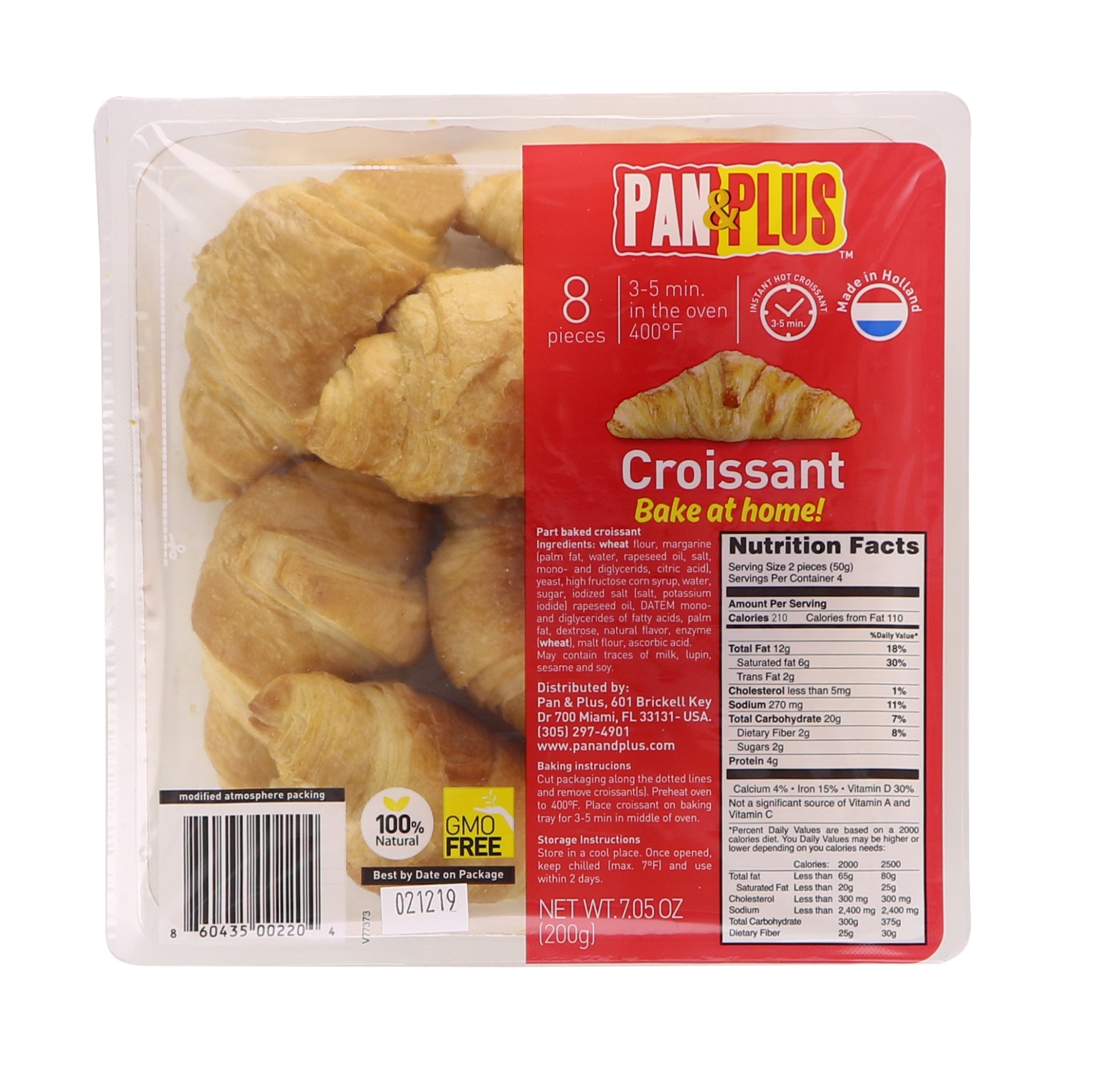 slide 1 of 1, BAKED GOODS- DSD Pan&Plus Mini Croissant, 1 ct
