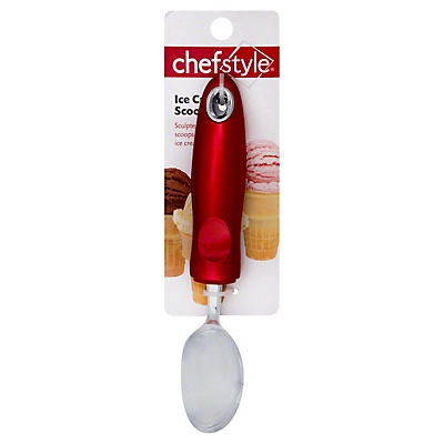 slide 1 of 1, chefstyle Ice Cream Scoop, Red, 1 ct