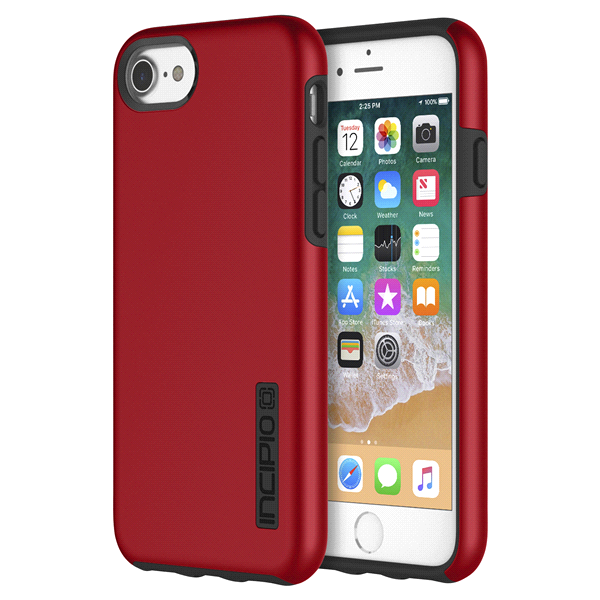 slide 1 of 1, Incipio Dual Pro Protective Case for iPhone 7/6/6S - Iridescent Red, 1 ct