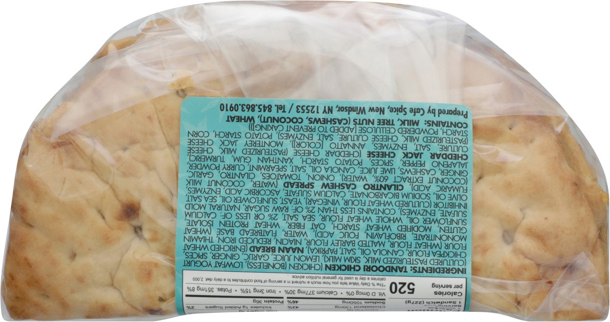 slide 5 of 13, Café Spice Chutney Chicken Naan Toastie, 8 oz