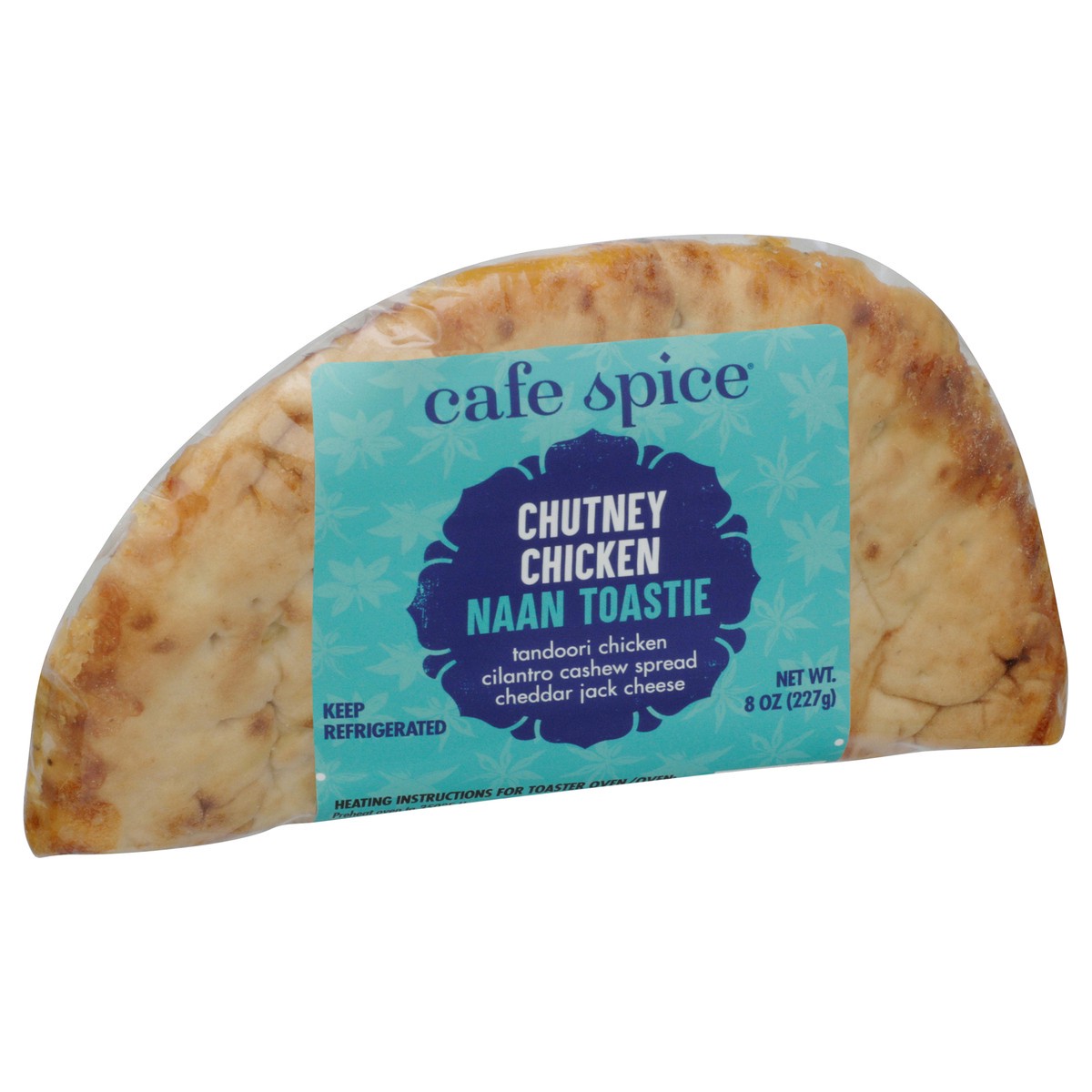 slide 6 of 13, Café Spice Chutney Chicken Naan Toastie, 8 oz