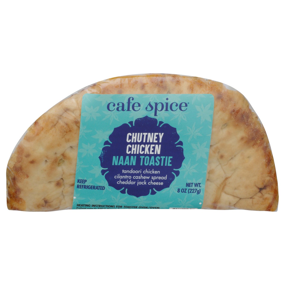 slide 10 of 13, Café Spice Chutney Chicken Naan Toastie, 8 oz