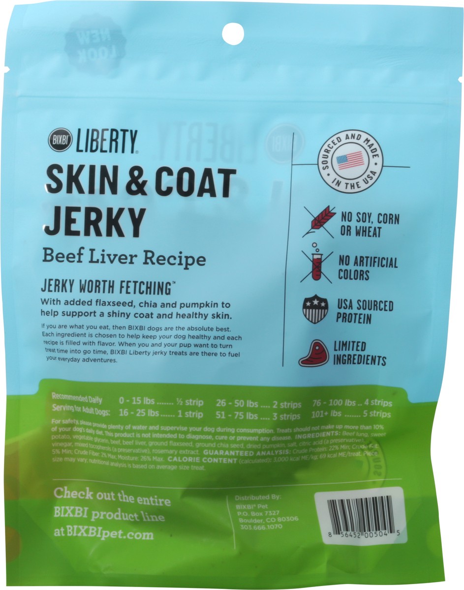 slide 5 of 9, Buckley BIXBI LIBERTY BEEF JERKY SKIN & COAT, 5 oz