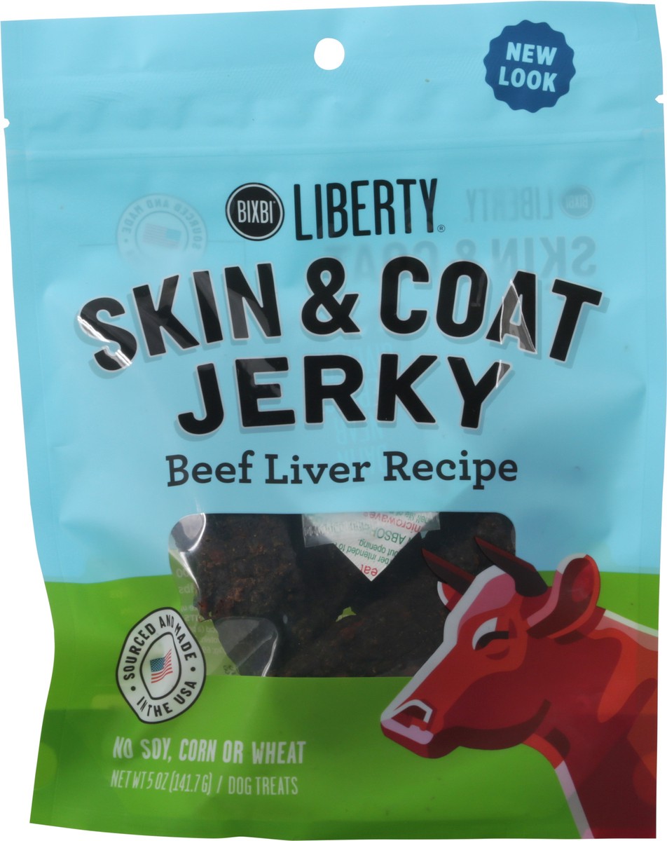 slide 6 of 9, Buckley BIXBI LIBERTY BEEF JERKY SKIN & COAT, 5 oz