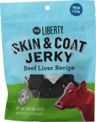 Bixbi Liberty Skin & Coat Beef Jerky Dog Treats 5 oz