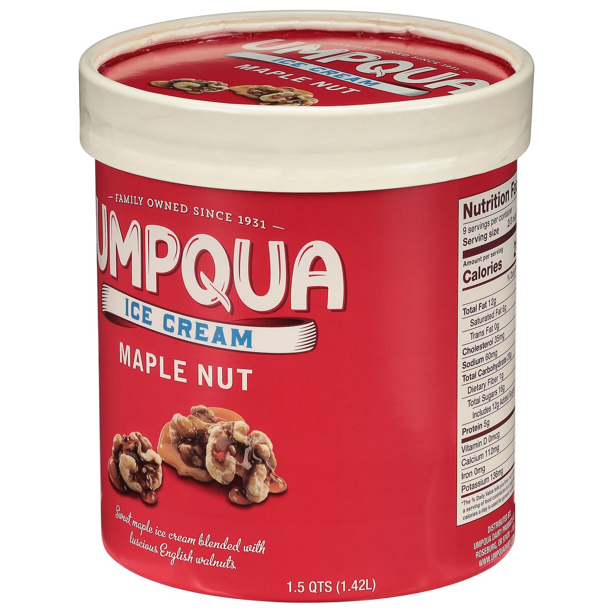 slide 7 of 9, Umpqua Ice Cream Maple Nut - 1.75 Quart, 1.75 qt