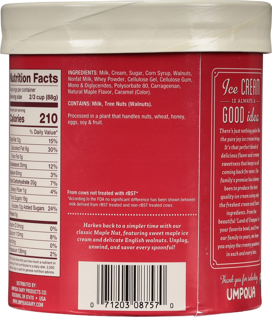 slide 3 of 9, Umpqua Ice Cream Maple Nut - 1.75 Quart, 1.75 qt