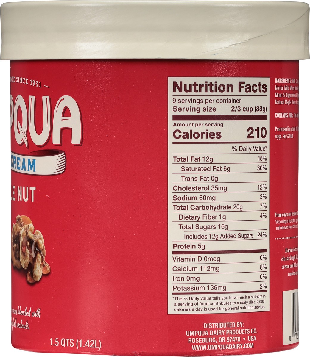 slide 4 of 9, Umpqua Ice Cream Maple Nut - 1.75 Quart, 1.75 qt