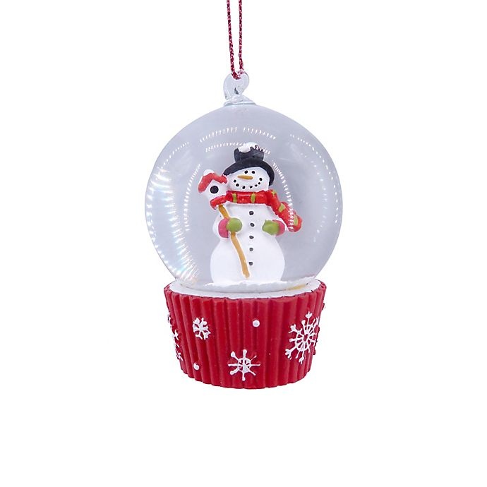 slide 4 of 5, Winter Wonderland Mini Snow Globe Christmas Ornaments, 4 ct