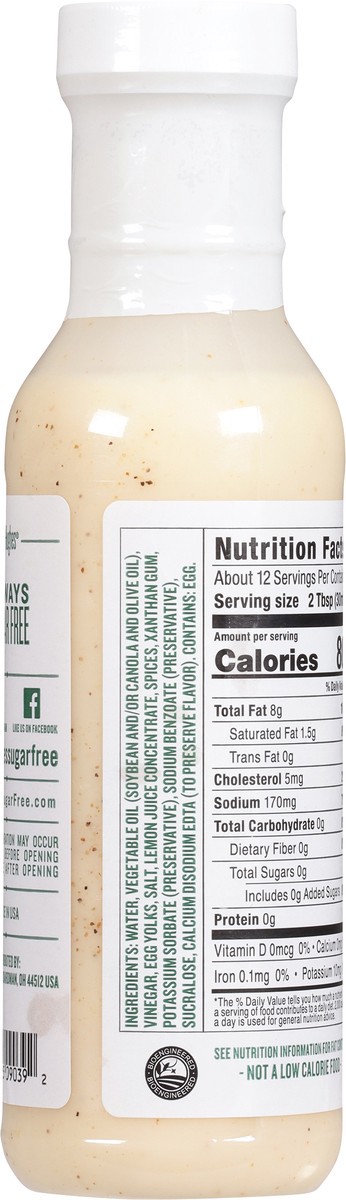 slide 5 of 9, G Hughes Sugar Free Coleslaw Dressing, 12 fl oz