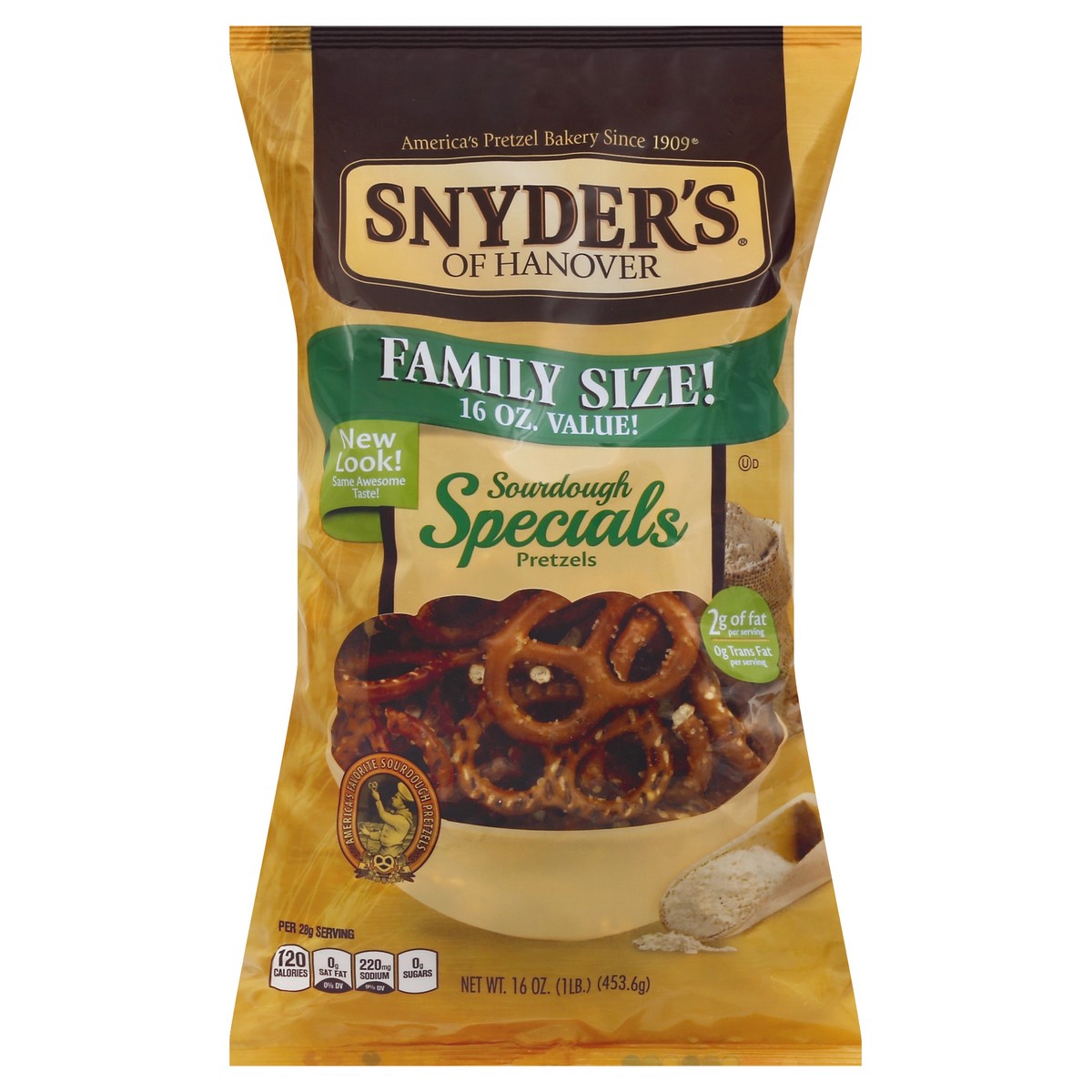 slide 6 of 6, Snyder's of Hanover The Pounder Pretzels Sourdough Specials, 16 oz