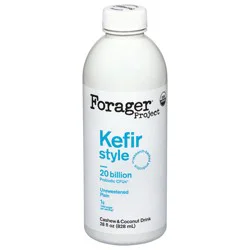 Forager Project Dairy-Free Organic Probiotic Unsweetened Plain Cashewmilk Yogurt 28 fl oz