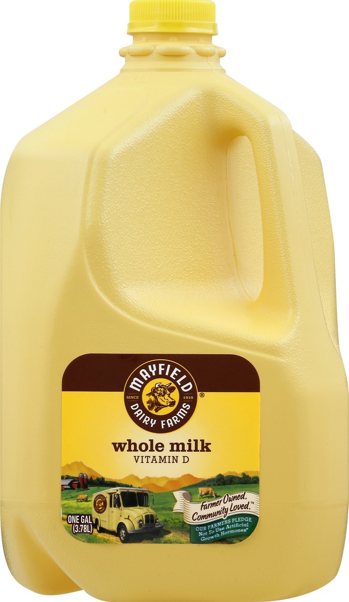 slide 4 of 6, Mayfield Vitamin D Milk, Whole Milk Gallon - 1 Jug, 1 gal