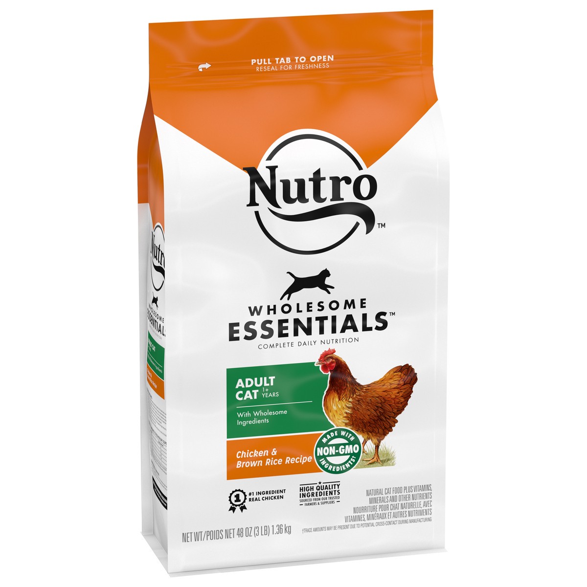 slide 7 of 9, Nutro Wholesome Essentials Adult 1+ Years Natural Cat Food 48 oz, 48 oz