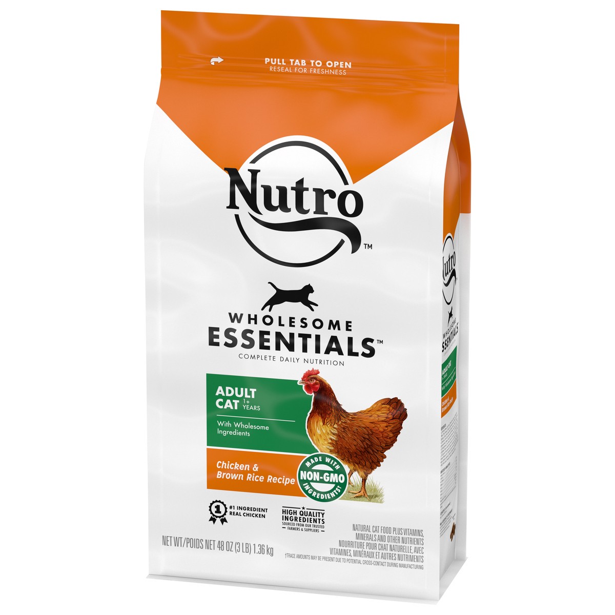 slide 6 of 9, Nutro Wholesome Essentials Adult 1+ Years Natural Cat Food 48 oz, 48 oz