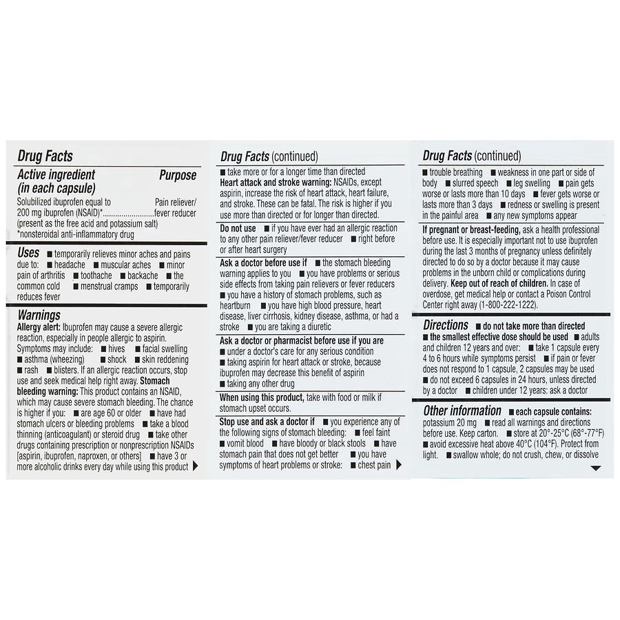 slide 5 of 5, Walgreens Ibuprofen 200 mg Mini Softgels, 20 ct