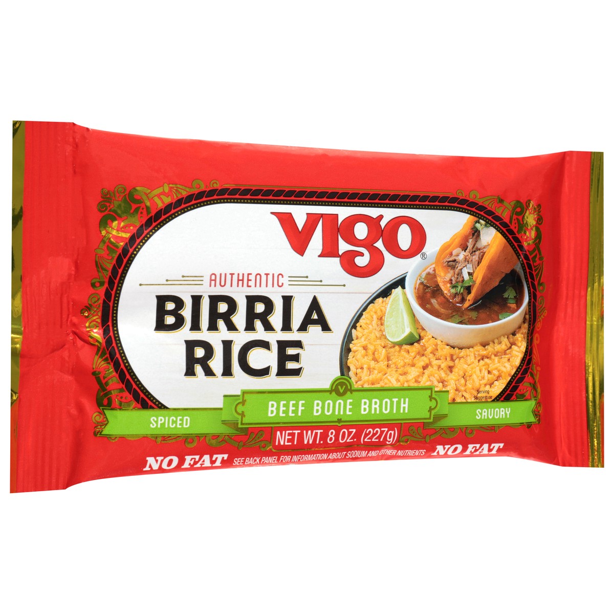 slide 12 of 14, Vigo Authentic Spiced Beef Bone Broth Savory Birria Rice 8 oz, 8 oz